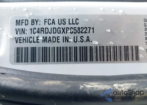 2023 Dodge Durango Gt Premium Awd z USA, uszkodzony, nr VIN 1C4RDJDGXPC582271